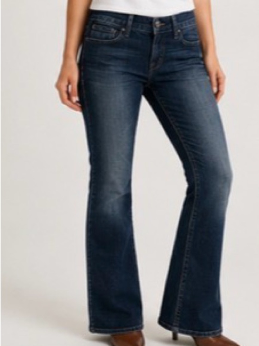 GUESS Sexy Flare Jeans Women's 28 Dark Wash Stretch Y2K Low Rise